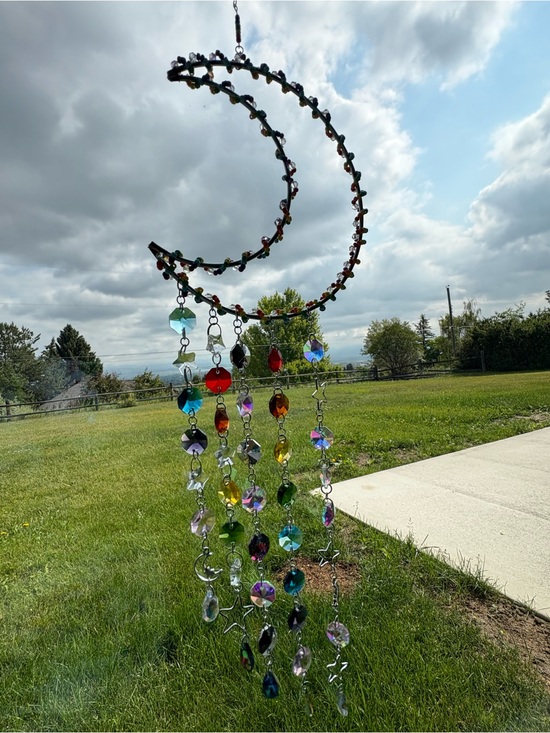 Jewelry - Rainbow Crescent Moon Hanging Sun-catcher